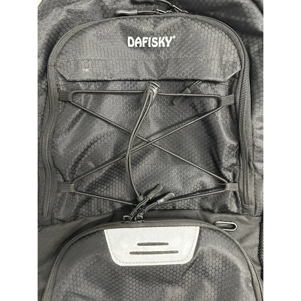 DAFISKY Basketball Backpack 30L Black Ball Shoe Compartment Sports Bag